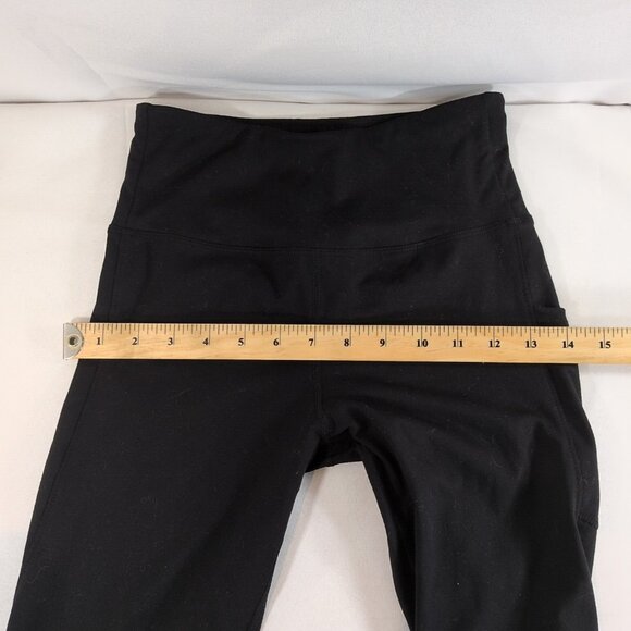 Fila Black Capri Leggings Leg Logo Women's XS Extra Small Capris 3/4 Length Calf - Picture 9 of 12